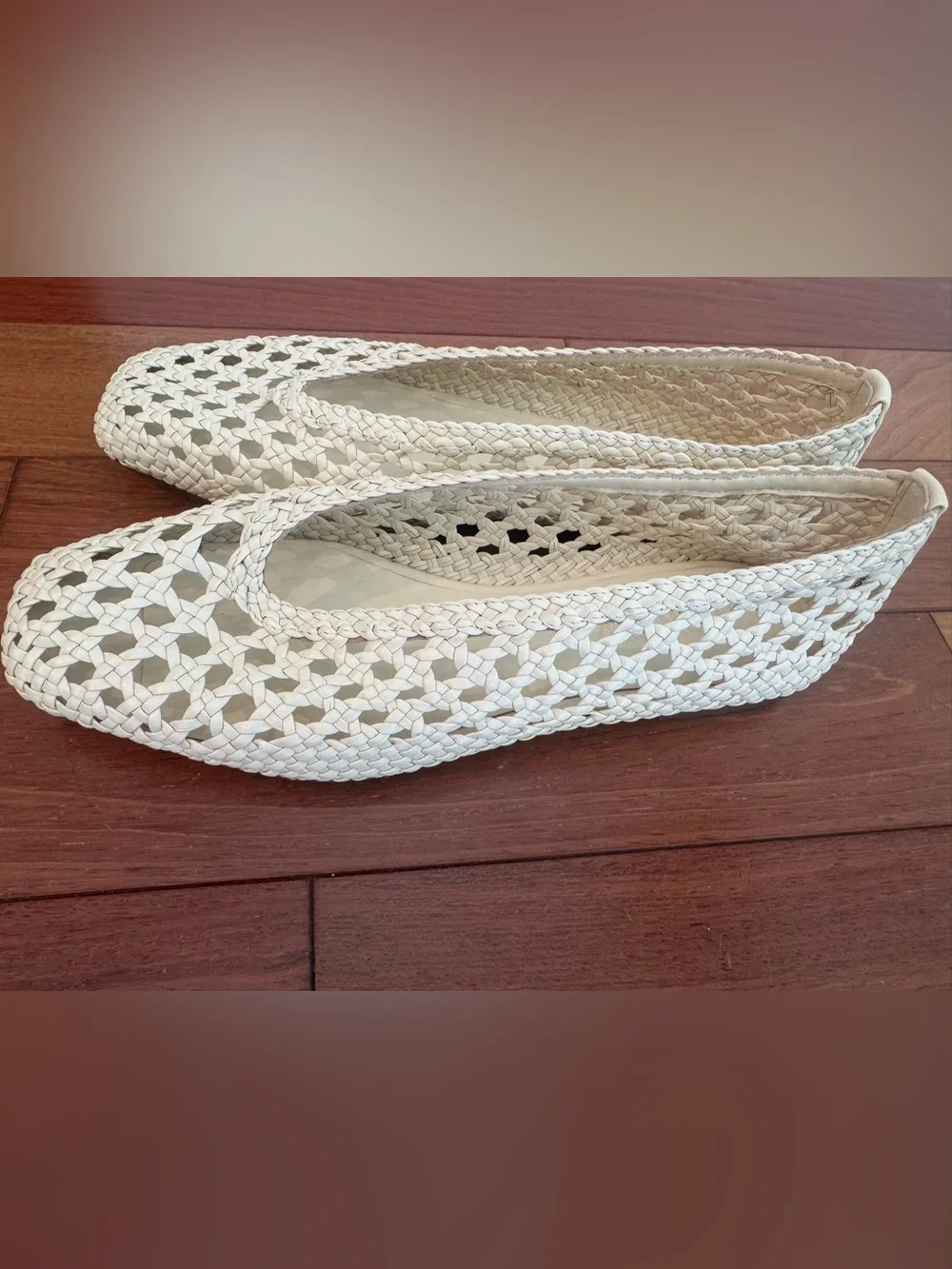 J.Crew Quinn Handwoven Ballet Flats in Leather